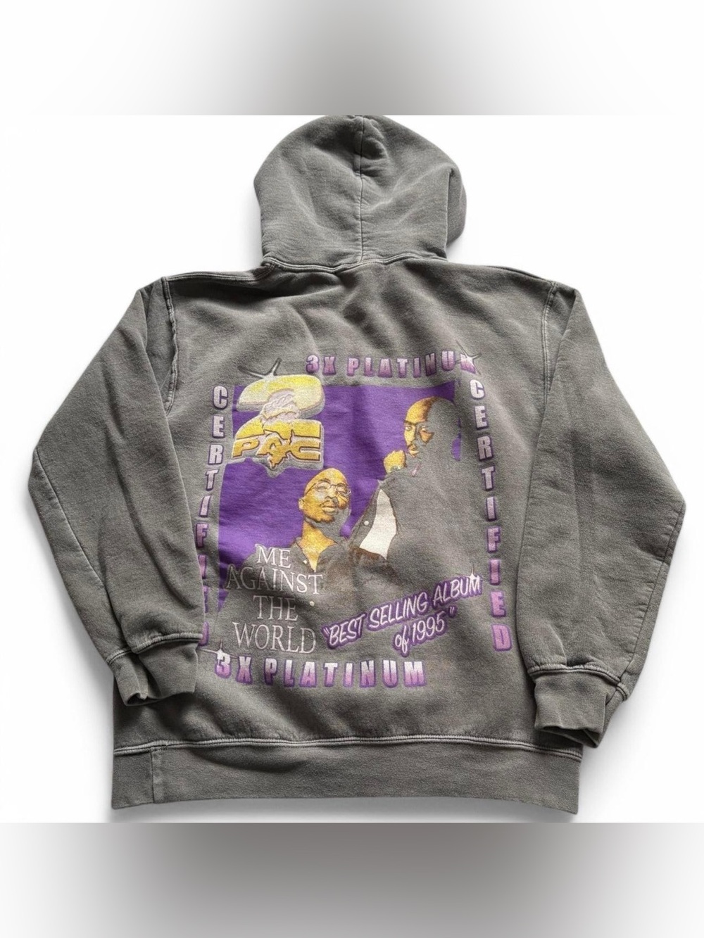 Tupac grey hoodie from Urban Outfitters